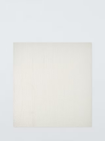 John Lewis Ruched Bedspread, Greige
