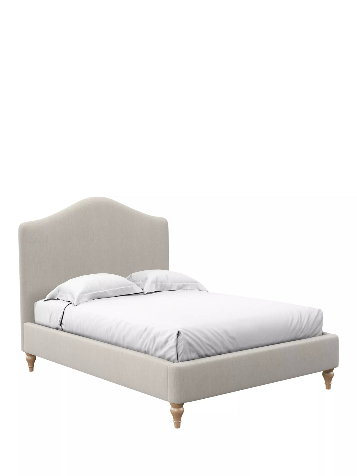 John Lewis Alice Upholstered Bed Frame, King Size, Beige