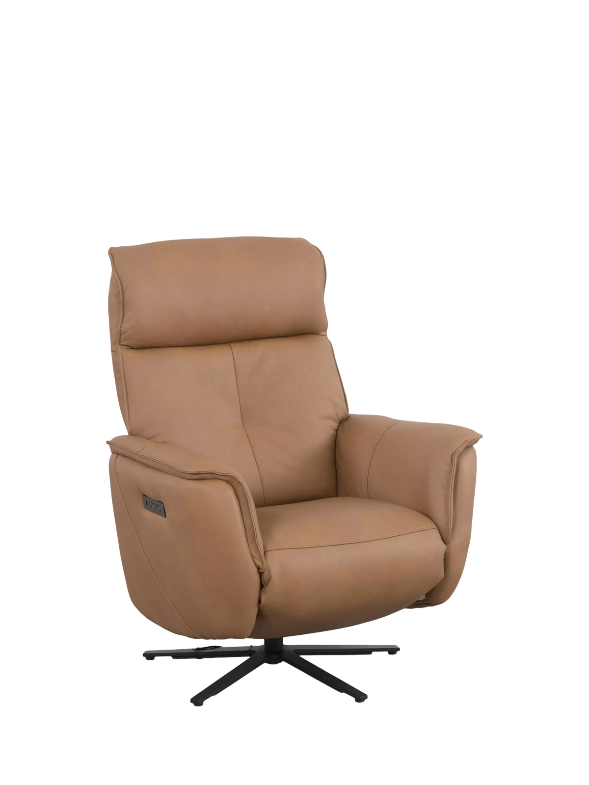 John Lewis Float Zero Gravity Power Recliner Leather Chair, Tan Leather