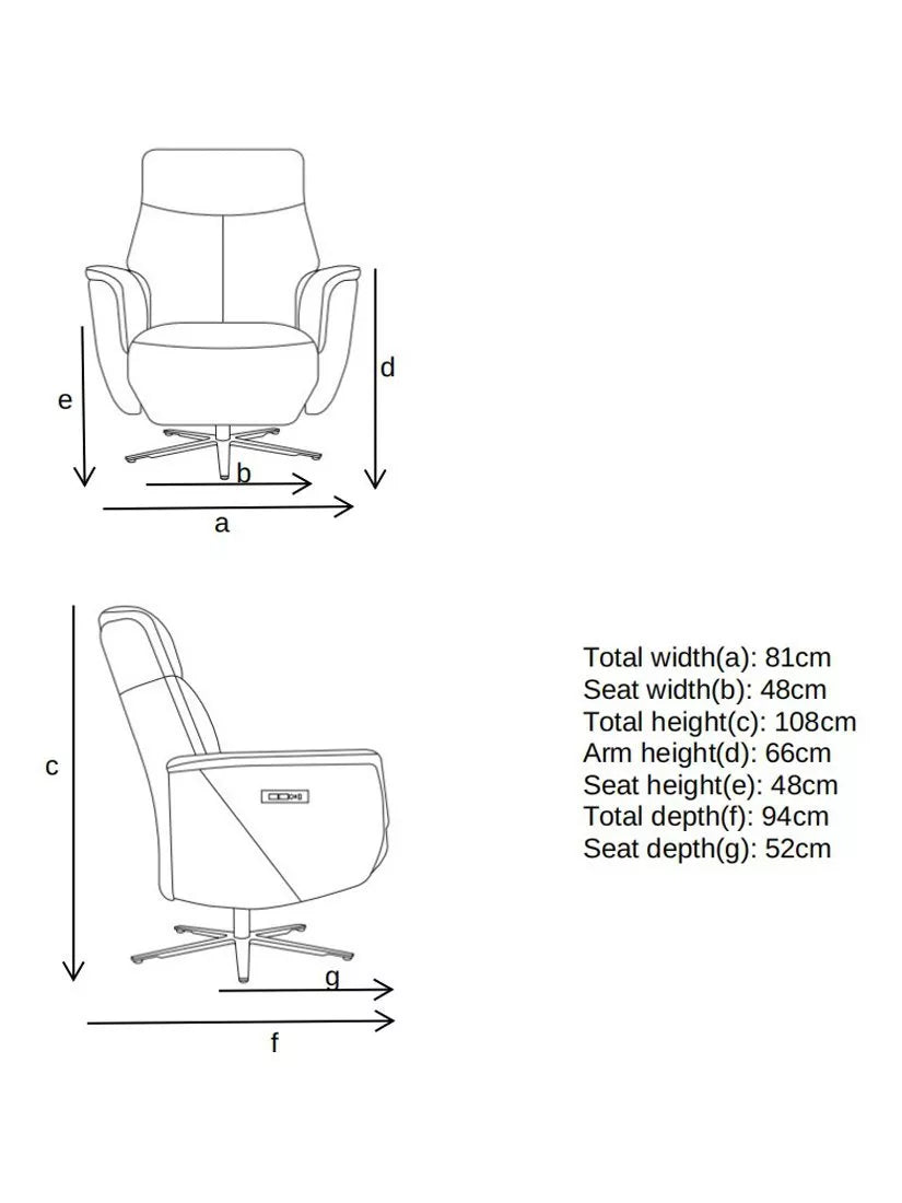 John Lewis Float Zero Gravity Power Recliner Leather Chair, Tan Leather