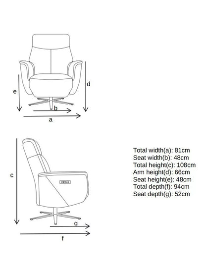 John Lewis Float Zero Gravity Power Recliner Leather Chair, Tan Leather