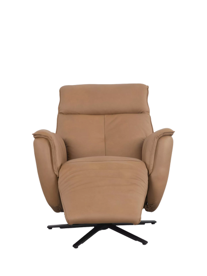 John Lewis Float Zero Gravity Power Recliner Leather Chair, Tan Leather