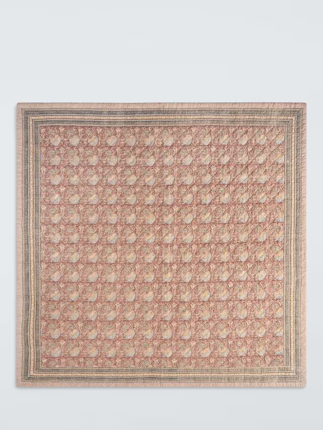 John Lewis Lotus Quilted Bedspread, Multi