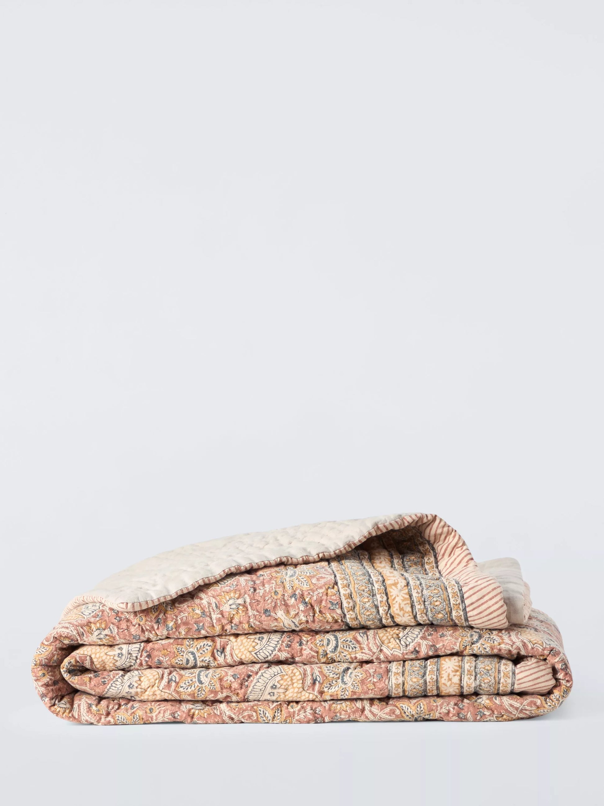 John Lewis Lotus Quilted Bedspread, Multi