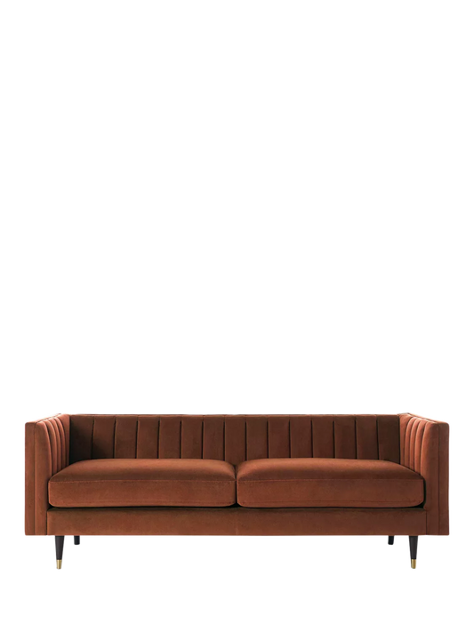 Swyft Model X02 Large 3 Seater Sofa, Velvet Brick