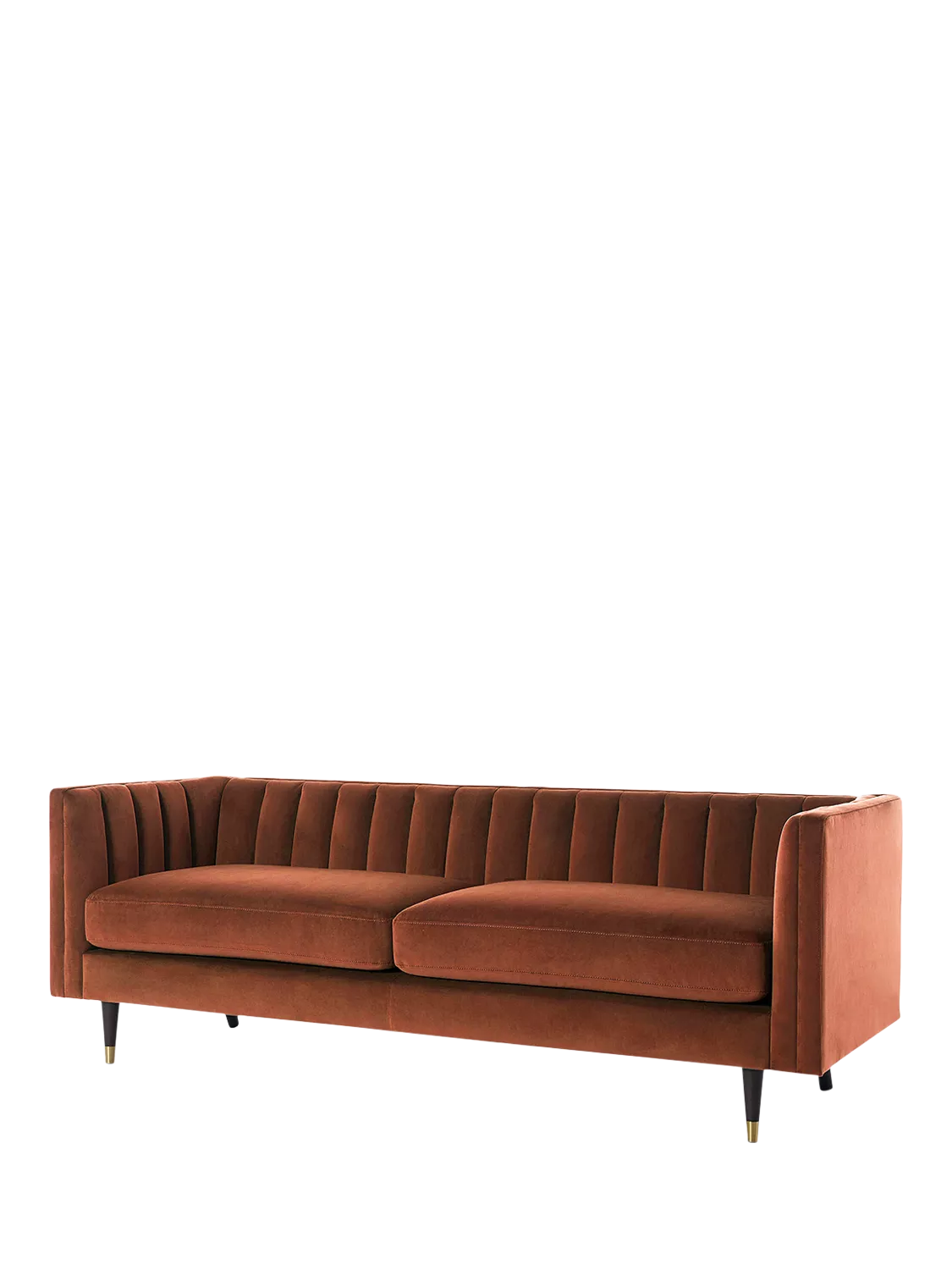 Swyft Model X02 Large 3 Seater Sofa, Velvet Brick