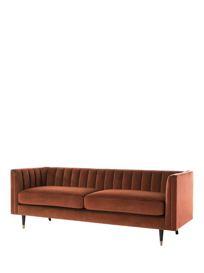 Swyft Model X02 Large 3 Seater Sofa, Velvet Brick