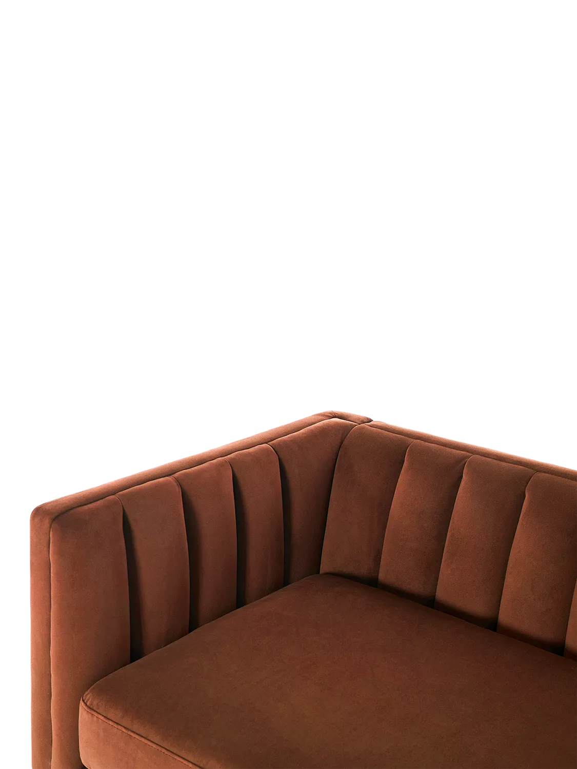 Swyft Model X02 Large 3 Seater Sofa, Velvet Brick