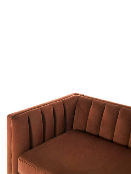 Swyft Model X02 Large 3 Seater Sofa, Velvet Brick