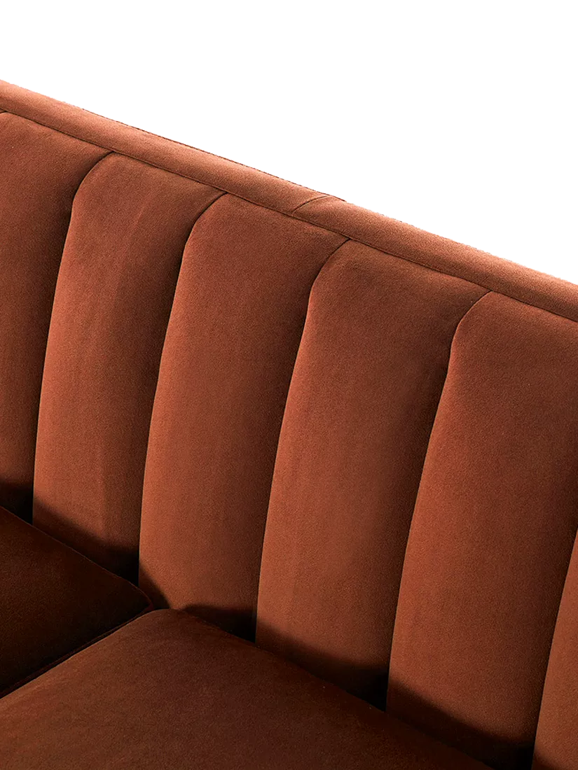 Swyft Model X02 Large 3 Seater Sofa, Velvet Brick