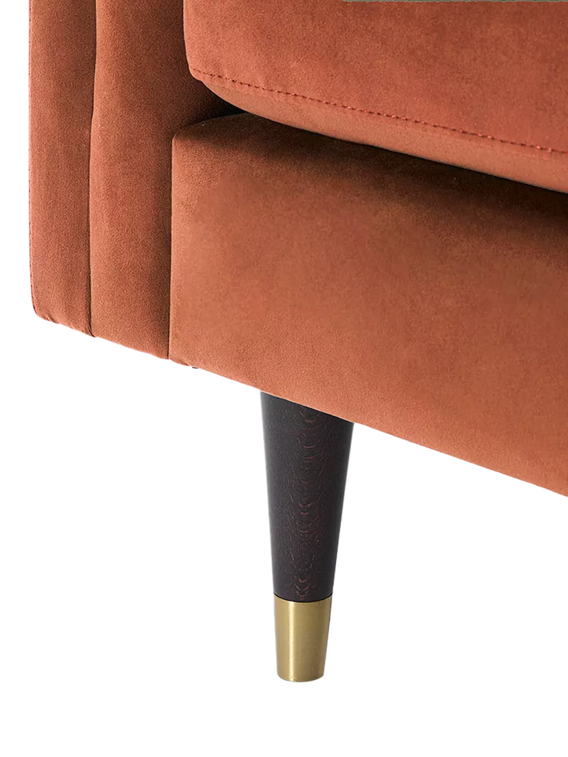 Swyft Model X02 Large 3 Seater Sofa, Velvet Brick