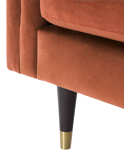 Swyft Model X02 Large 3 Seater Sofa, Velvet Brick