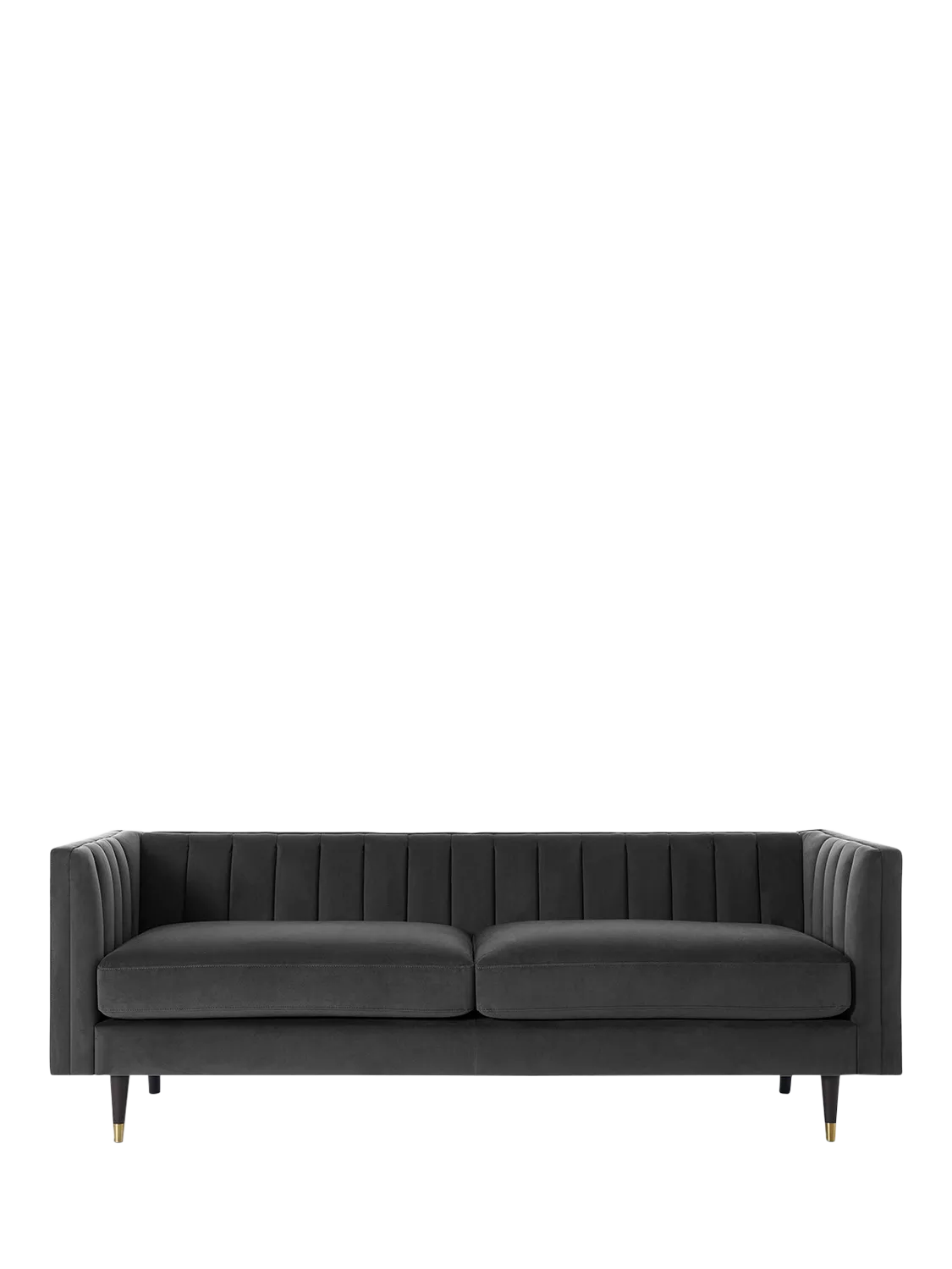 Swyft Model X02 Large 3 Seater Sofa, Velvet Charcoal