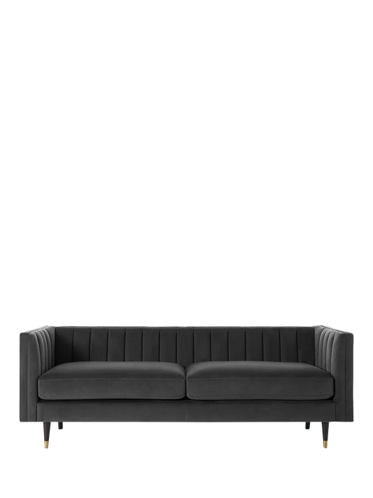 Swyft Model X02 Large 3 Seater Sofa, Velvet Charcoal