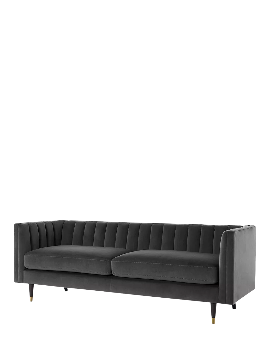 Swyft Model X02 Large 3 Seater Sofa, Velvet Charcoal