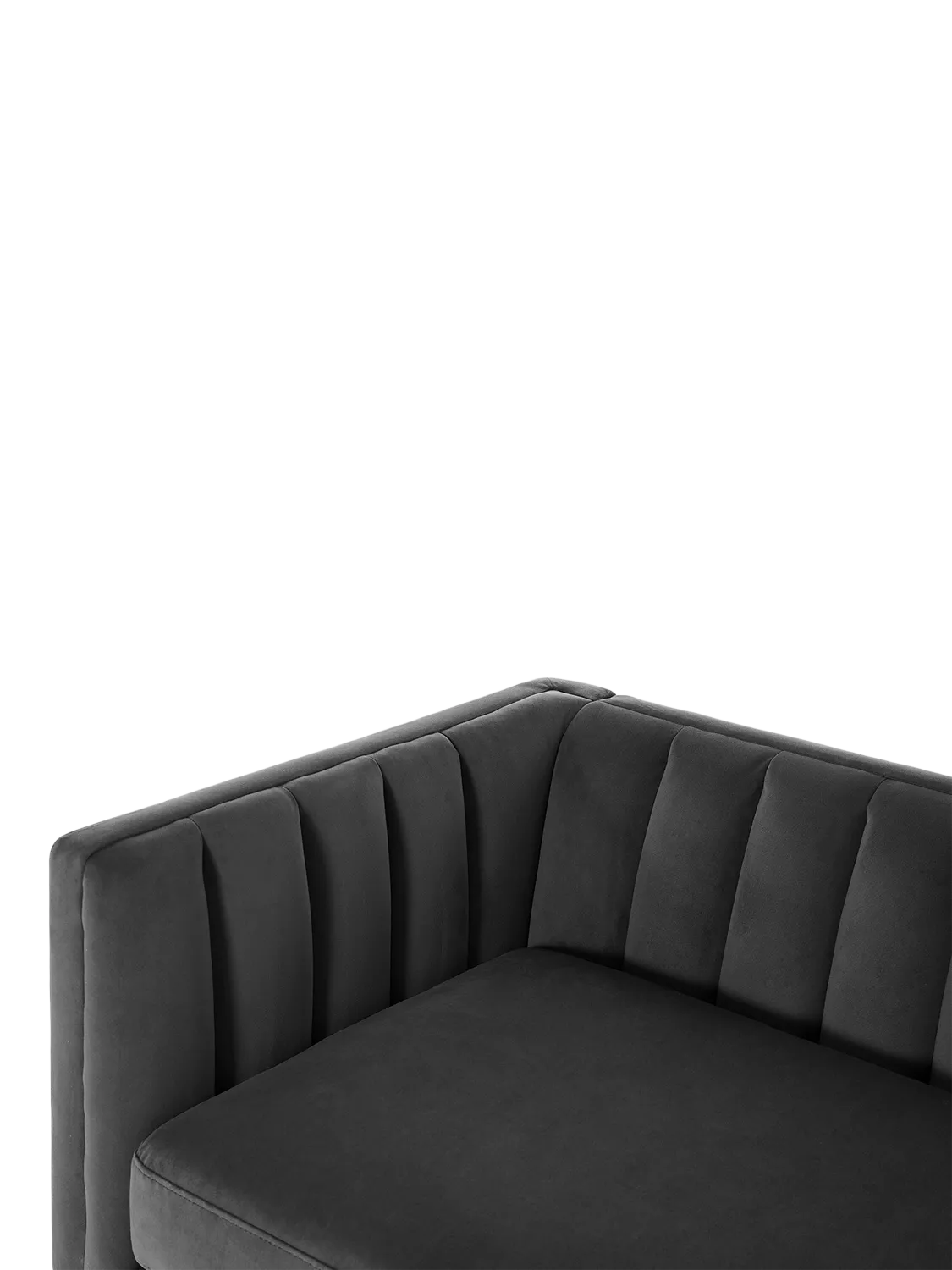 Swyft Model X02 Large 3 Seater Sofa, Velvet Charcoal