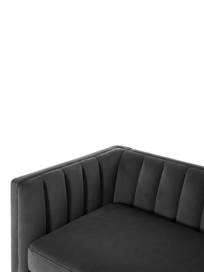 Swyft Model X02 Large 3 Seater Sofa, Velvet Charcoal