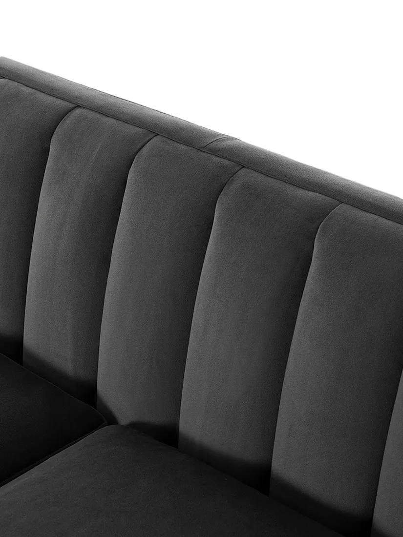 Swyft Model X02 Large 3 Seater Sofa, Velvet Charcoal