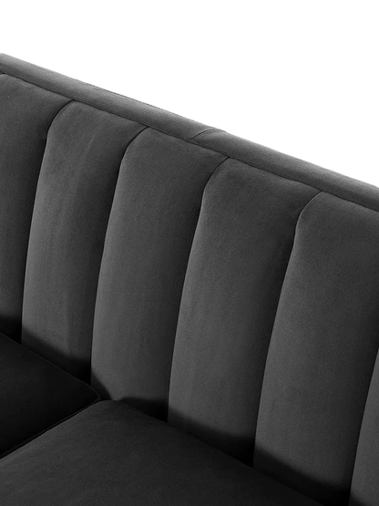Swyft Model X02 Large 3 Seater Sofa, Velvet Charcoal