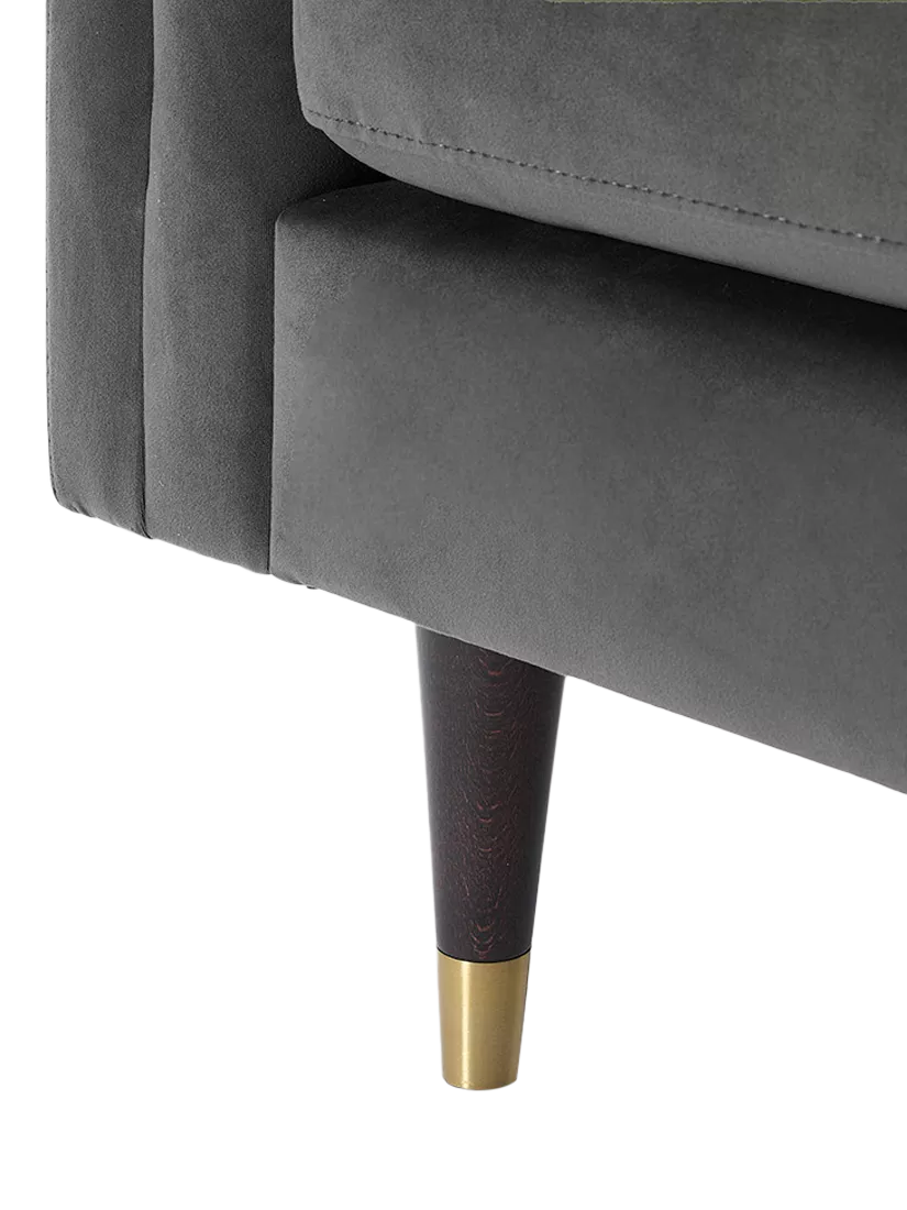 Swyft Model X02 Large 3 Seater Sofa, Velvet Charcoal