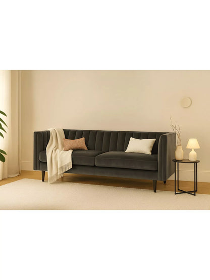 Swyft Model X02 Large 3 Seater Sofa, Velvet Charcoal
