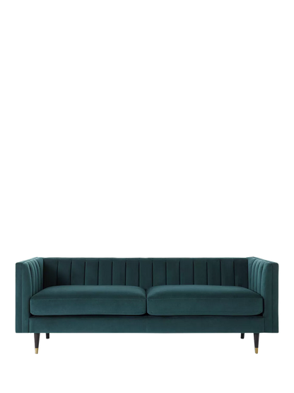 Swyft Model X02 Large 3 Seater Sofa, Velvet Kingfisher