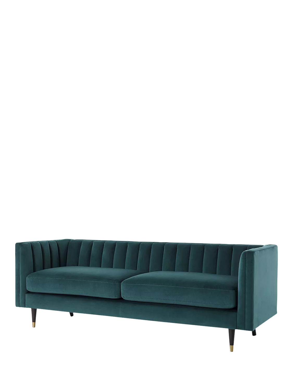 Swyft Model X02 Large 3 Seater Sofa, Velvet Kingfisher