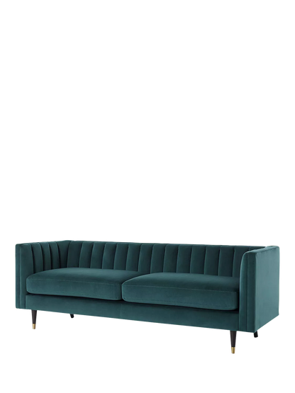 Swyft Model X02 Large 3 Seater Sofa, Velvet Kingfisher