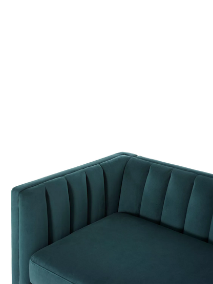 Swyft Model X02 Large 3 Seater Sofa, Velvet Kingfisher