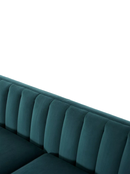 Swyft Model X02 Large 3 Seater Sofa, Velvet Kingfisher