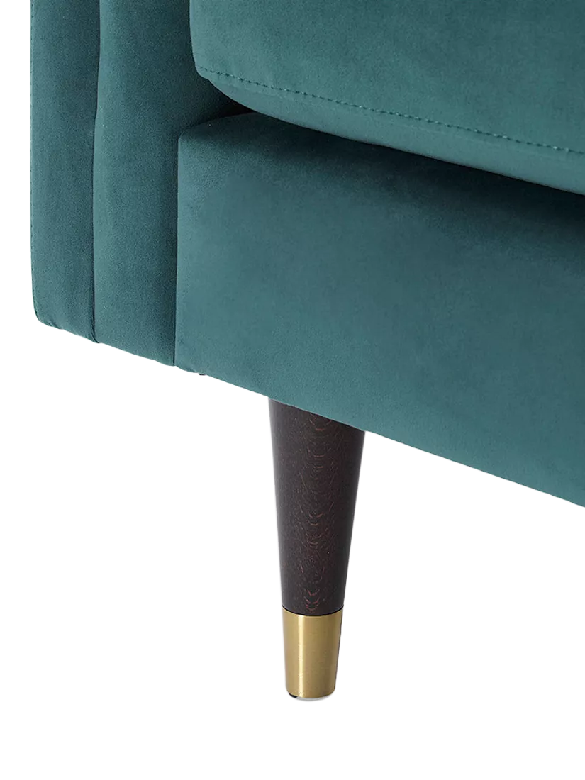 Swyft Model X02 Large 3 Seater Sofa, Velvet Kingfisher