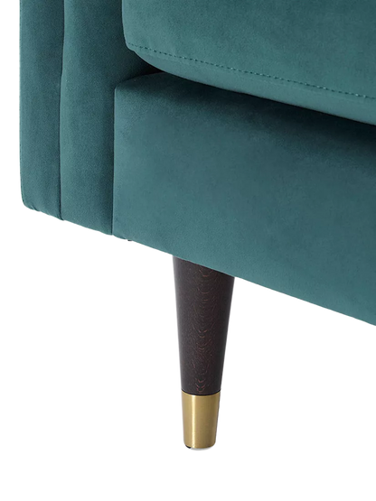 Swyft Model X02 Large 3 Seater Sofa, Velvet Kingfisher