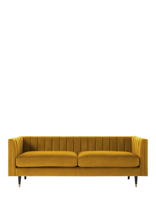 Swyft Model X02 Large 3 Seater Sofa, Velvet Mustard