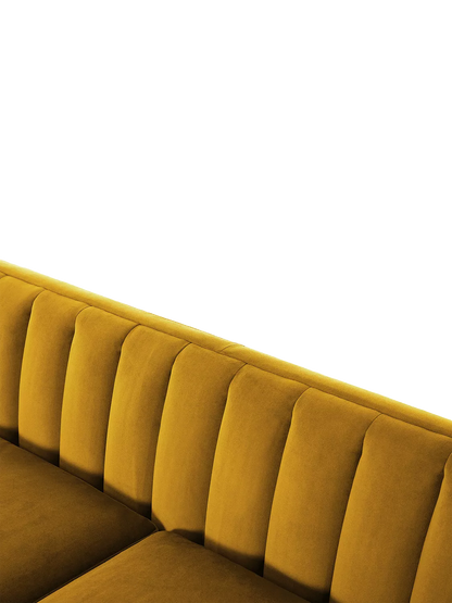 Swyft Model X02 Large 3 Seater Sofa, Velvet Mustard