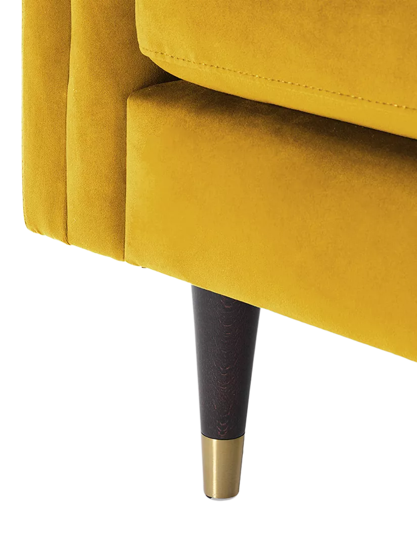 Swyft Model X02 Large 3 Seater Sofa, Velvet Mustard