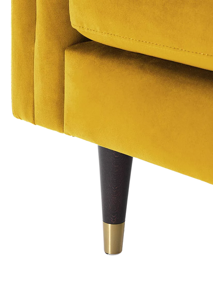 Swyft Model X02 Large 3 Seater Sofa, Velvet Mustard