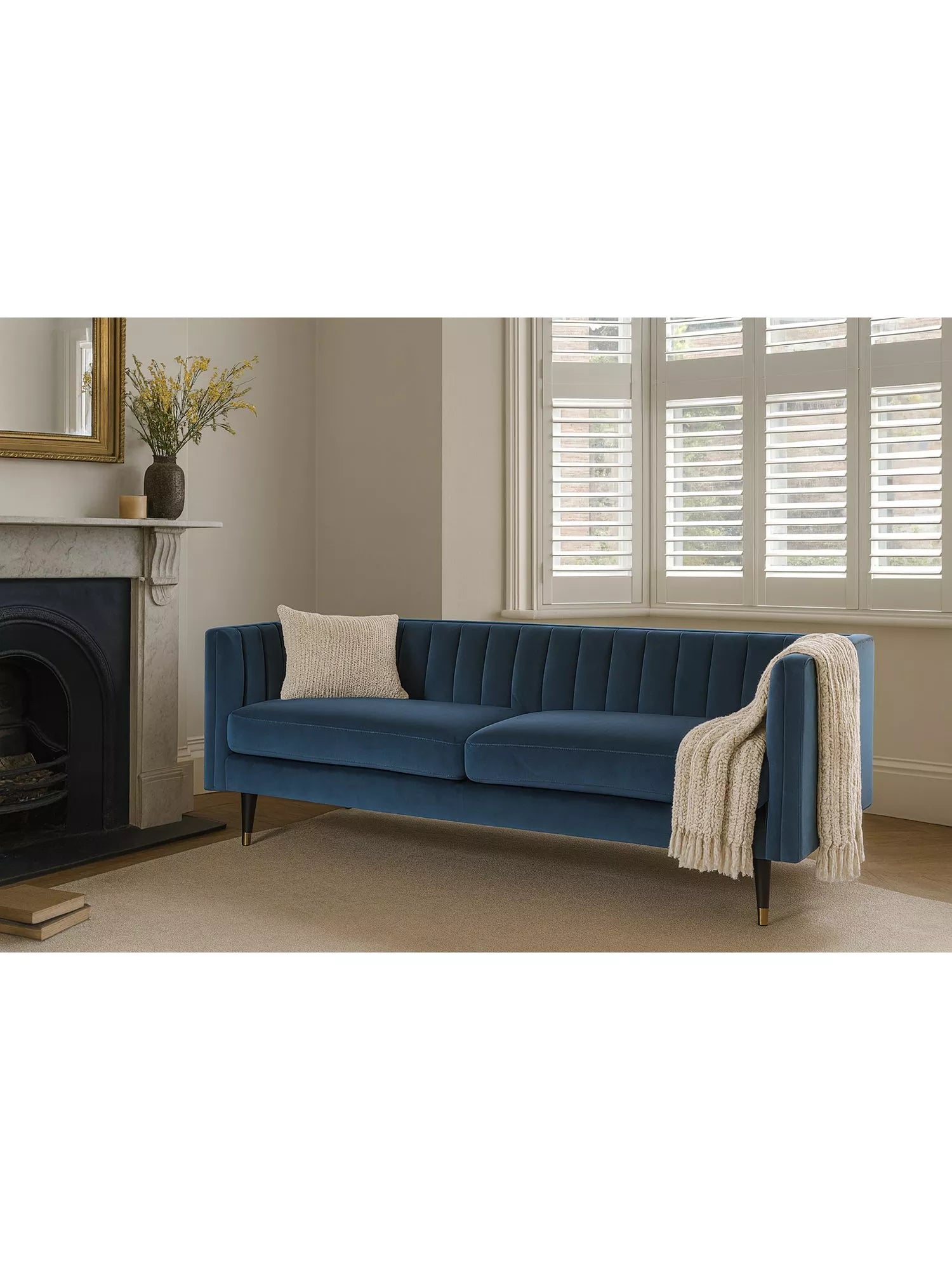 Swyft Model X02 Large 3 Seater Sofa, Velvet Teal
