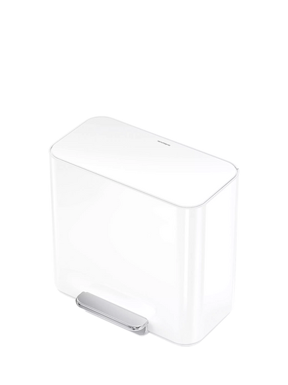Simplehuman Mini Recycler Pedal Bin, 15L, White
