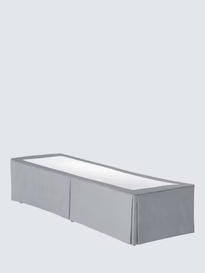 Hypnos Hide Away Upholstered Divan Base, Single, Linoso Sky