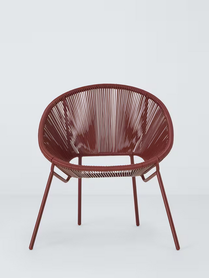 John Lewis Salsa Garden Lounge Chair, Set of 2, Burnt Umber