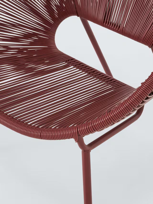 John Lewis Salsa Garden Lounge Chair, Set of 2, Burnt Umber