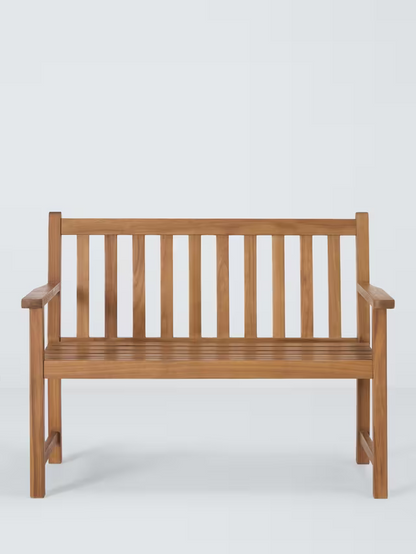 John Lewis Classic 2-Seater Acacia Wood Garden Bench, Natural