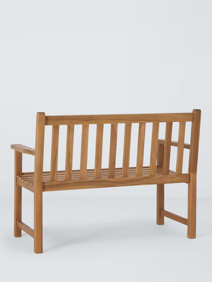 John Lewis Classic 2-Seater Acacia Wood Garden Bench, Natural
