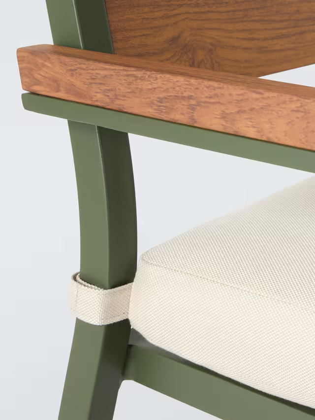 John Lewis Platform Garden Dining Armchair, Set of 2, Green