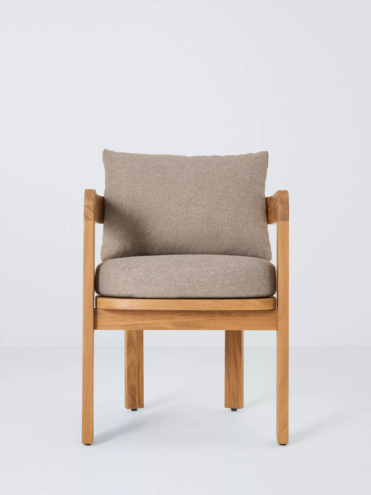 John Lewis Terra Teak Wood Garden Dining Chairs, Set of 2
