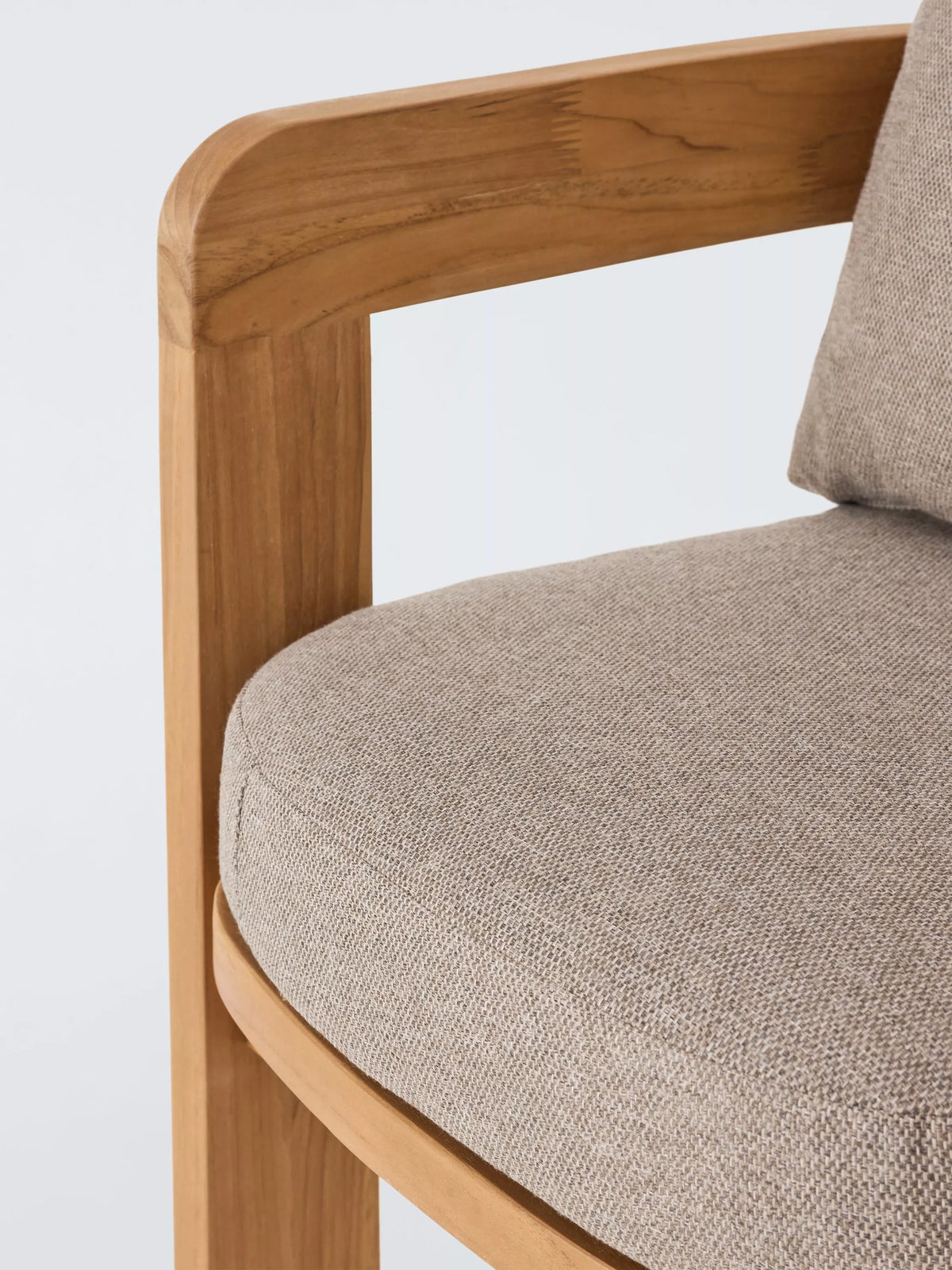 John Lewis Terra Teak Wood Garden Dining Chairs, Set of 2