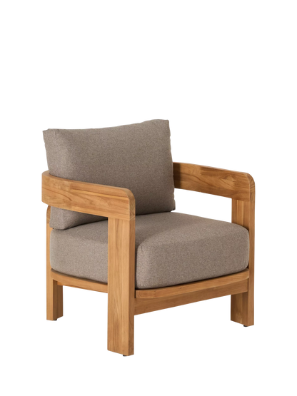John Lewis Terra Teak Wood Garden Lounge Chair
