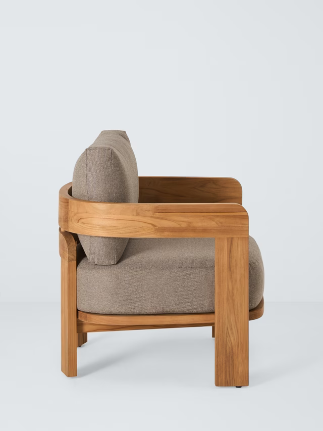 John Lewis Terra Teak Wood Garden Lounge Chair