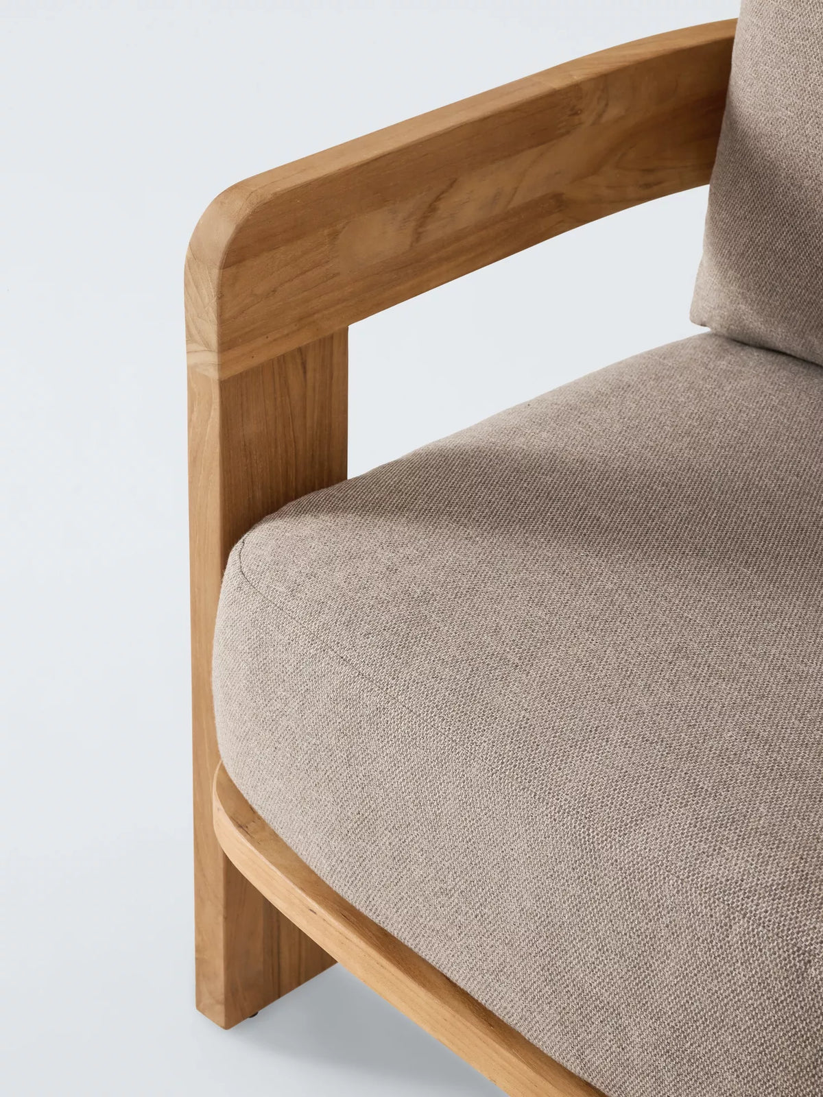 John Lewis Terra Teak Wood Garden Lounge Chair