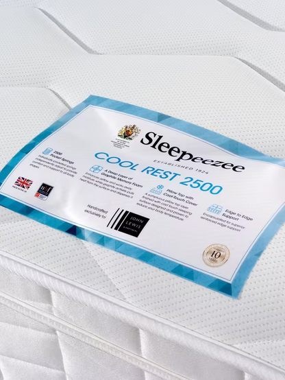 Sleepeezee Cool Rest 2500 Pocket Spring Mattress, Firm Tension King Size